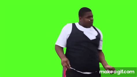 FAT BLACK GUY DANCING MEME GREEN SCREEN FREE DOWNLOAD!! on Make a GIF