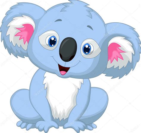 Mignon koala dessin animé image vectorielle par tigatelu © Illustration #42373507