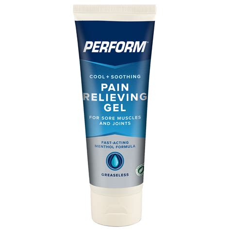 Perform Pain Relieving Gel Paraben-free, 1 oz - Pain Reliever Gels