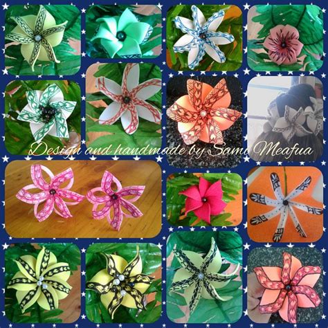 Inspired by Samoan tatau | Flower crafts, Foam flowers, Flower hair accessories