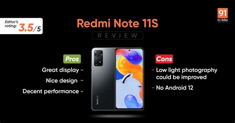 Xiaomi Redmi Note 11S Review - Pros and cons, Verdict | 91Mobiles