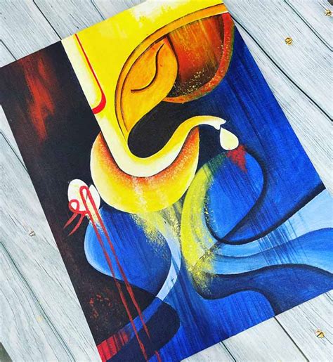 Abstract Painting of Ganesha | kwartzone.com