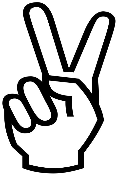 Victory Sign Silhouette Free Stock Photo - Public Domain Pictures