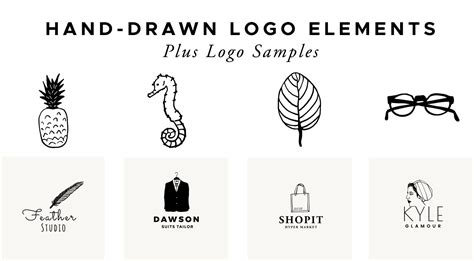 Hand-drawn Logo Elements And Logo Samples - Graphicsfuel