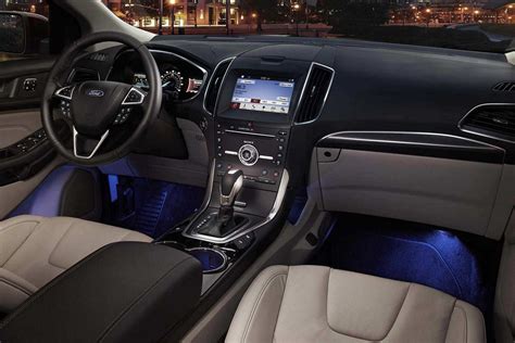 2018 Edge Titanium interior with ambient lighting | Ford edge, Ford, 2019 ford