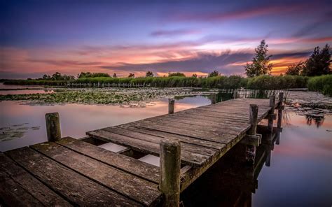 Lake Dock Sunset Wallpapers - Top Free Lake Dock Sunset Backgrounds - WallpaperAccess