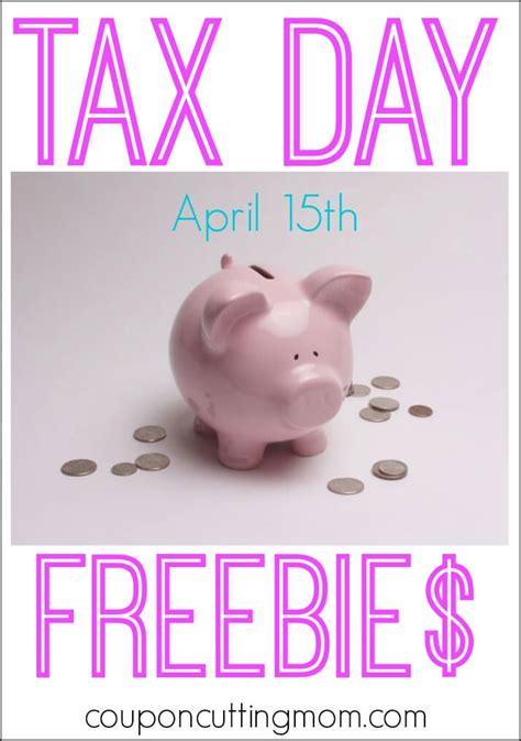 Tax Day Freebies and Deals April 15, 2014