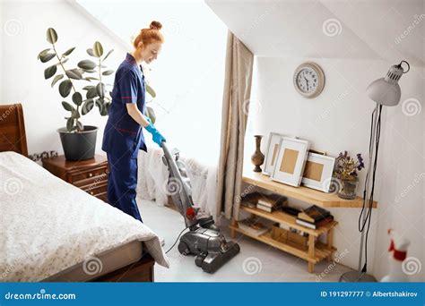 Floor Care and Cleaning Services with Vacuume Cleaner at Hotel Room Stock Image - Image of dust ...