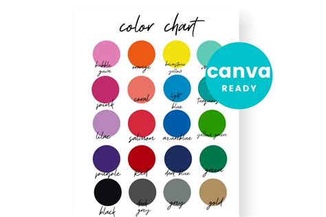 color chart (869350) | Canva Templates | Design Bundles