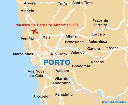 Map of Francisco Sa Carneiro Airport (OPO): Orientation and Maps for ...