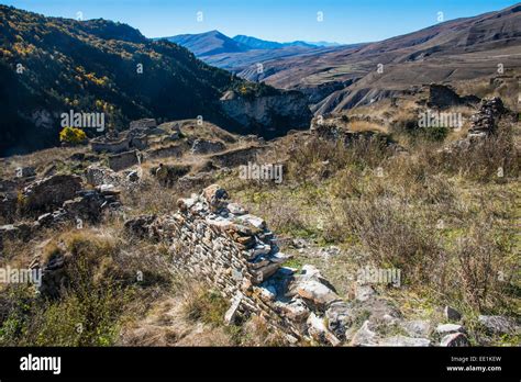 Old ruined city of Kho, Dagestan Mountains, Dagestan, Caucasus, Russia, Europe Stock Photo - Alamy