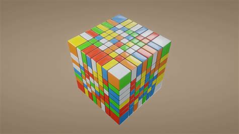 8x8 Rubik's Cube Test [Blender] - YouTube