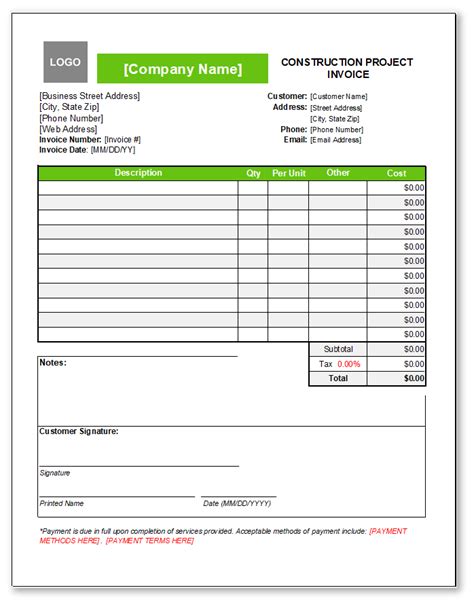 How to Write an Invoice for Construction Work (with Free Template) - Joist