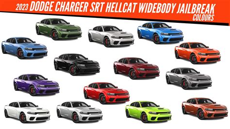 2023 Dodge Charger SRT Hellcat Widebody Jailbreak All Colors | AUTOBICS