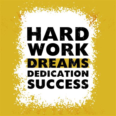 Hard work dream dedication success t-shirt design 13422887 Vector Art at Vecteezy