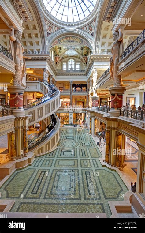 The interior architecture of Caesars Palace, Las Vegas, Nevada, United States Stock Photo - Alamy