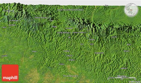 Satellite 3D Map of Maui