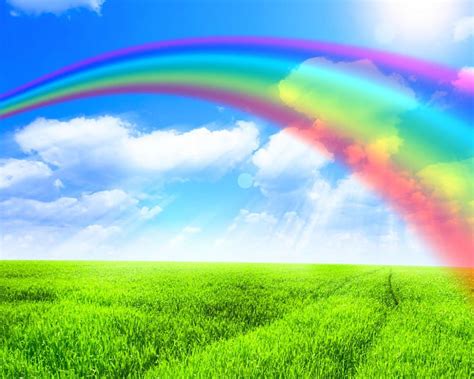 Beautiful rainbow, nature, rainbow, sky, field, HD wallpaper | Peakpx