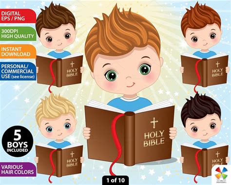 Bible Study Clipart, Vector Reading Kid, Boy Reading Bible, Holy Bible, Infant, Boy PNG ...