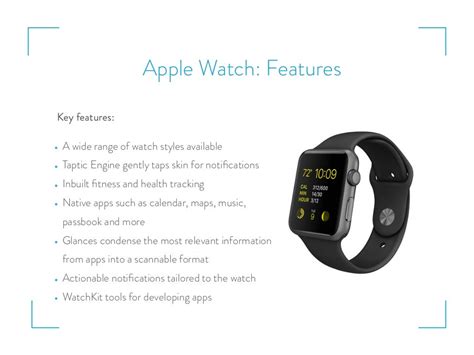 Apple Watch: Features • A