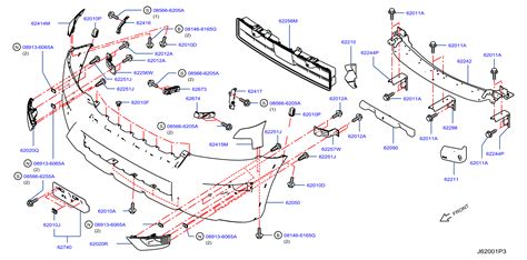 Nissan Altima Bumper Cover Support Rail (Front, Upper) - 62290-5ZW0A - Genuine Nissan Part