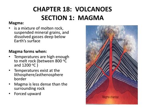 PPT - CHAPTER 18: VOLCANOES SECTION 1: MAGMA PowerPoint Presentation - ID:9443721