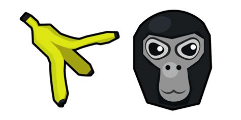 Gorilla Tag Gorilla and Banana cursor – Custom Cursor