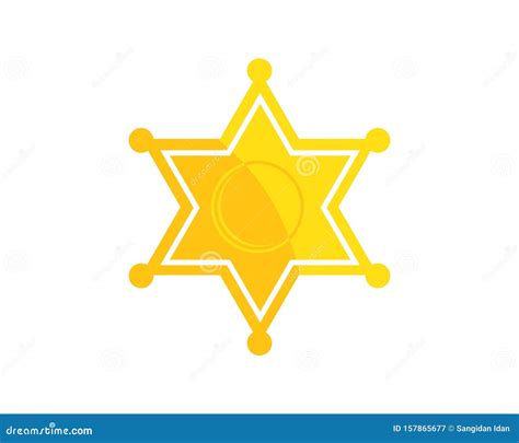 Sheriff Badge Hat Logo Icon Illustration Vector Design Stock Vector - Illustration of government ...