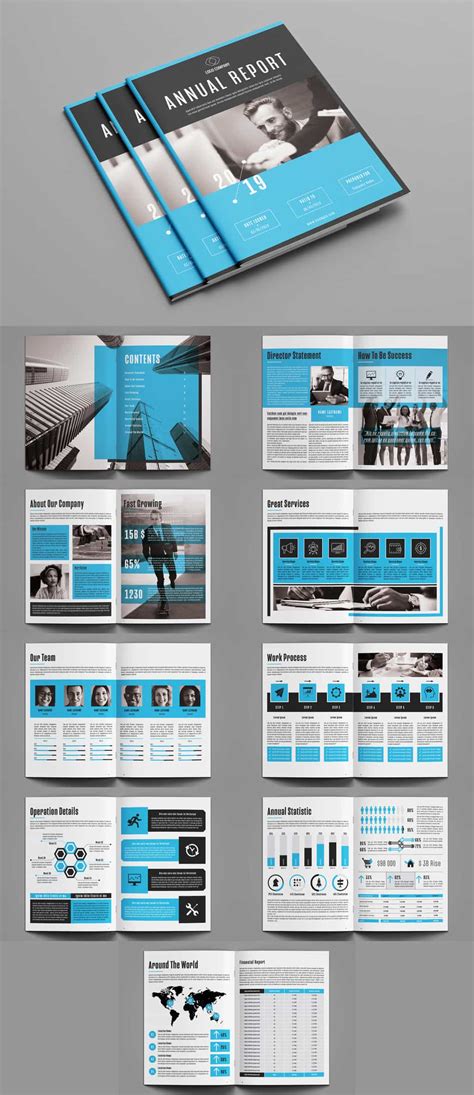 60 Modern Annual Report Design Templates [Free and Paid] | Redokun Blog