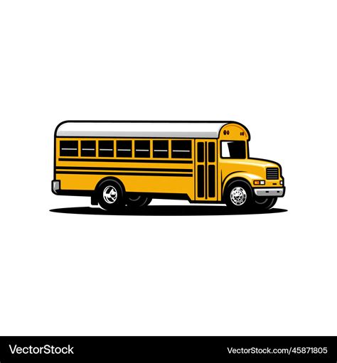 School bus logo Royalty Free Vector Image - VectorStock