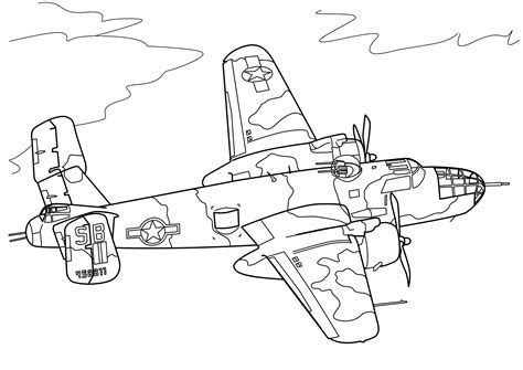 Ww1 Airplane Pages Coloring Pages