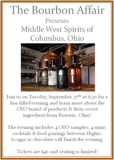 September Tasting at The Bourbon Affair