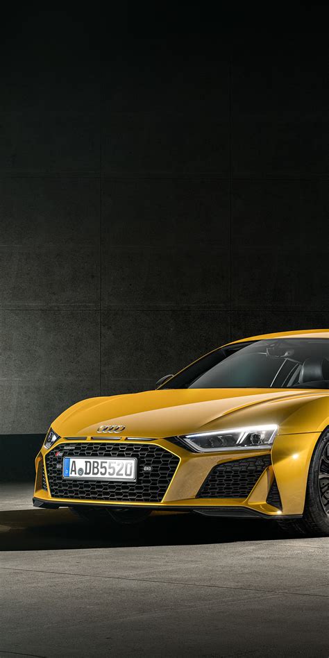 1080x2160 Audi R8 Yellow 4k One Plus 5T,Honor 7x,Honor view 10,Lg Q6 HD 4k Wallpapers, Images ...