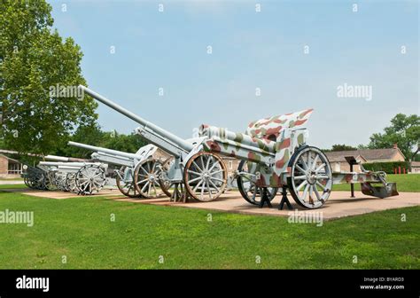 Oklahoma, Fort Sill, Artillery Park Museum containing over 100 Stock Photo: 34043999 - Alamy