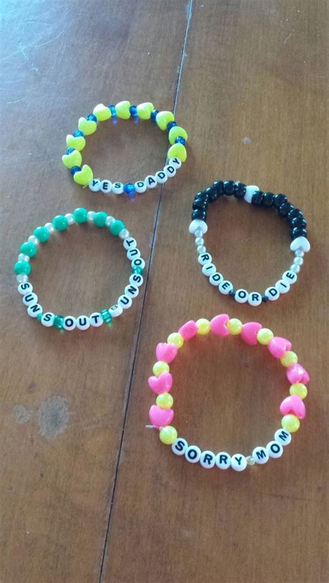 Rave Bracelets, Pony Bead Bracelets, Summer Bracelets, Pony Beads, Friendship Bracelets ...