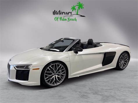 Used 2018 Audi R8 Spyder V10 plus For Sale (Sold) | Motorcars of Palm Beach Stock #J7900539