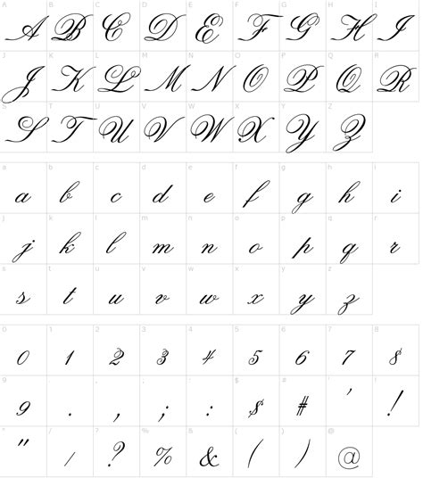 Old Fashioned Font Alphabet