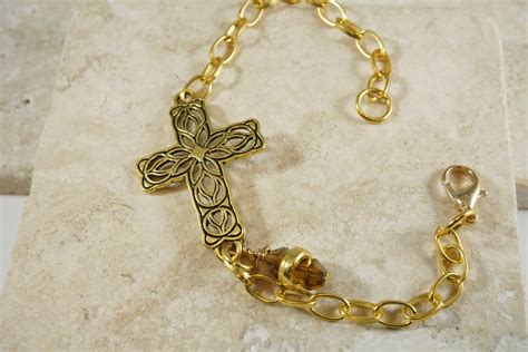 Handmade Cross Chain Deliverance Bracelet | The Skipping Stone