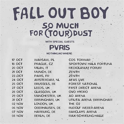 Fall Out Boy Announce Europe Dates • chorus.fm