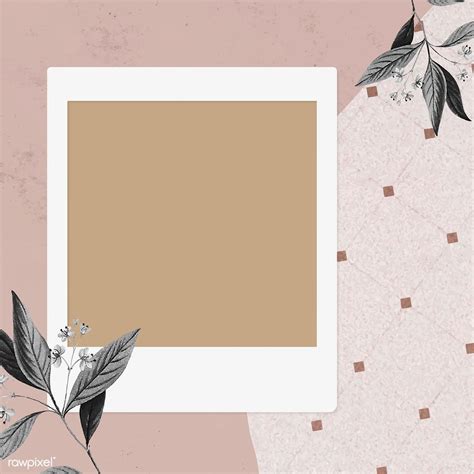 Blank collage photo frame template on pink background vector | premium image by rawpixel.com ...