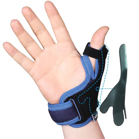 VELPEAU Thumb Support Brace - CMC Joint Thumb Spica Splint for Pain Relief & Arthritis - Medium ...