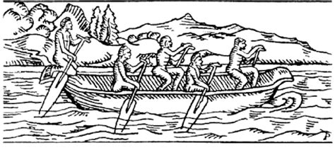 A dugout canoe used by the Taíno as shown by Benzoni (1563) | Download Scientific Diagram