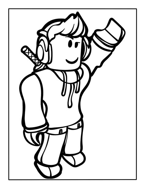 Roblox Coloring Page – Kimmi The Clown