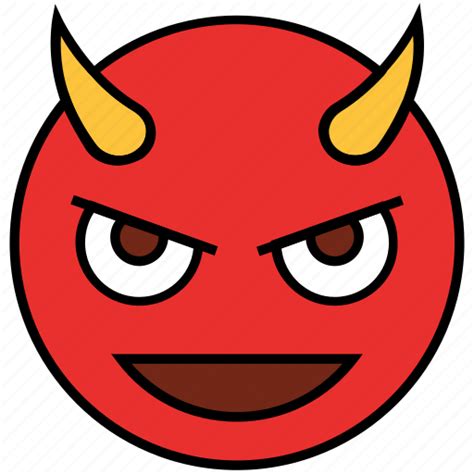 Cartoon, devil, emoji, emotion, evil, face, smiley icon - Download on Iconfinder