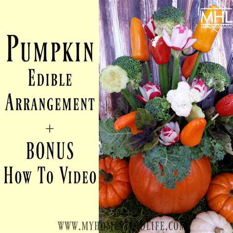 Pumpkin Edible Arrangement + BONUS How To Video! - My Homestead Life