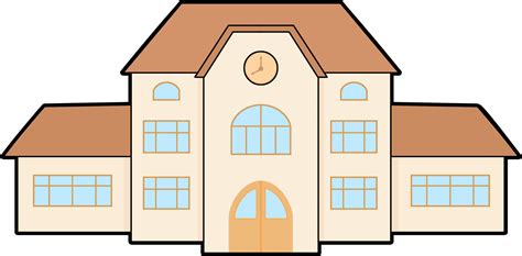 Free Clipart Of Buildings - School Building Clipart Png Transparent Png ...