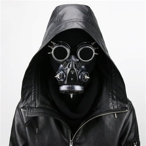 Steampunk Respirator Mask Goggles Plague Doctor Resin 3D Gas Mask for Halloween Carnival Party ...