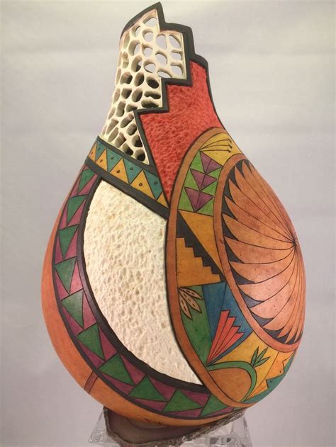 Pin by cynthia on gourds | Gourd art, Woodturning art, Painted gourds