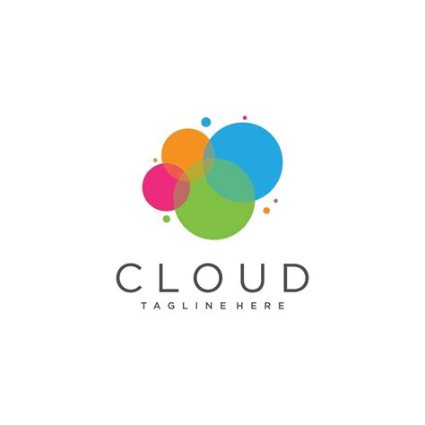 Cloud logo with creative design premium vector 9900646 Vector Art at Vecteezy