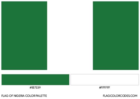 Nigeria flag color codes